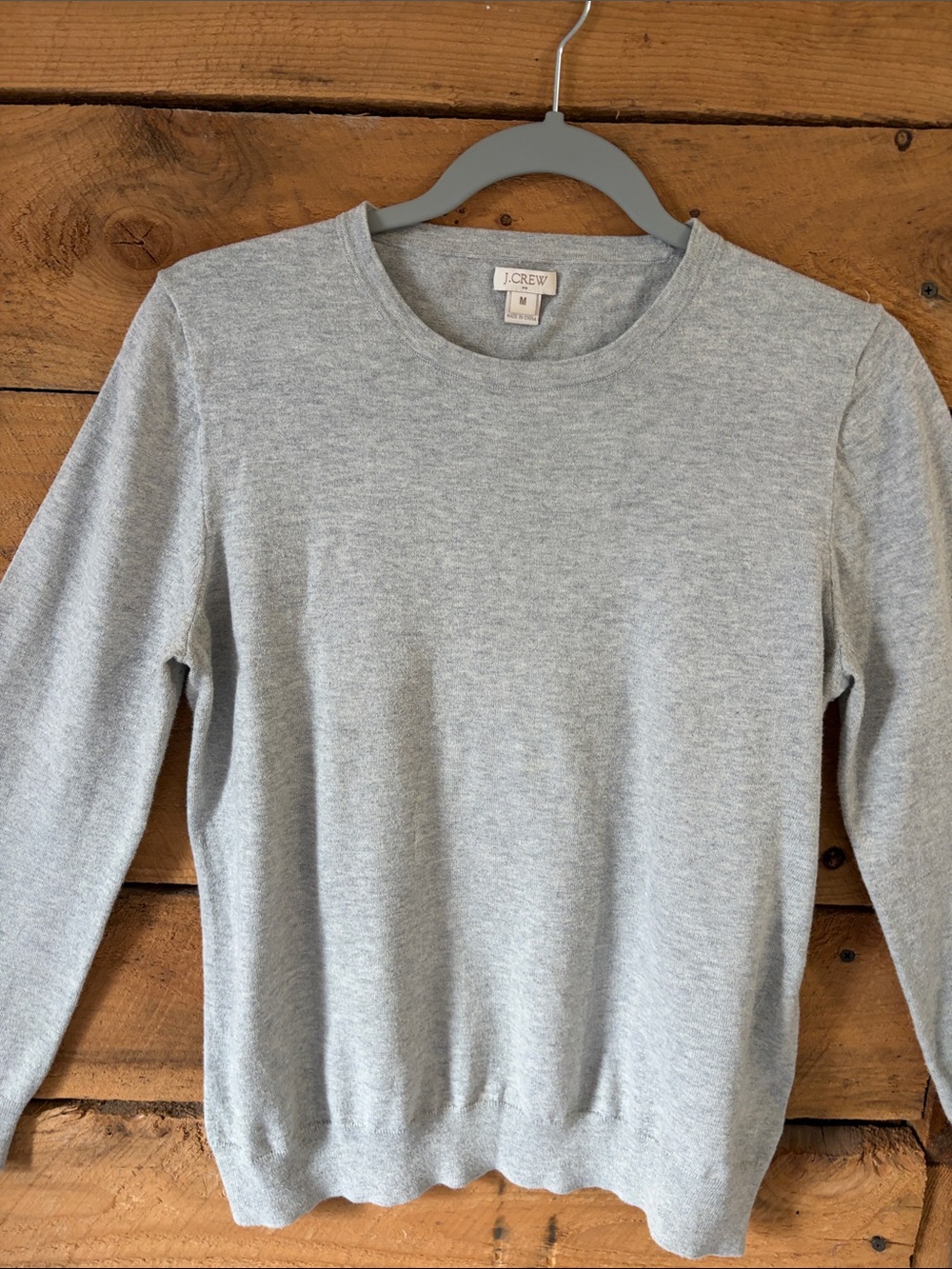J. Crew Heather Gray Crewneck Pullover